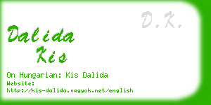 dalida kis business card
